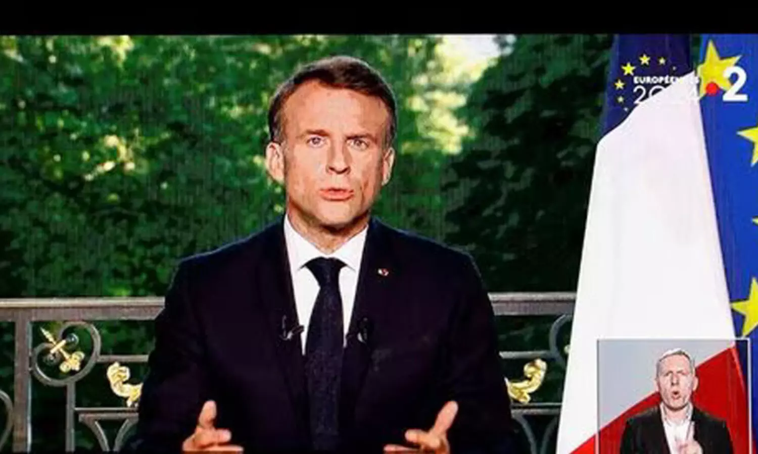 ഫ്രാൻസിൽ പൊതു തെരഞ്ഞെടുപ്പ് പ്രഖ്യാപിച്ച് മാക്രോൺ; പാർലമെന്റ് പിരിച്ചുവിട്ടു