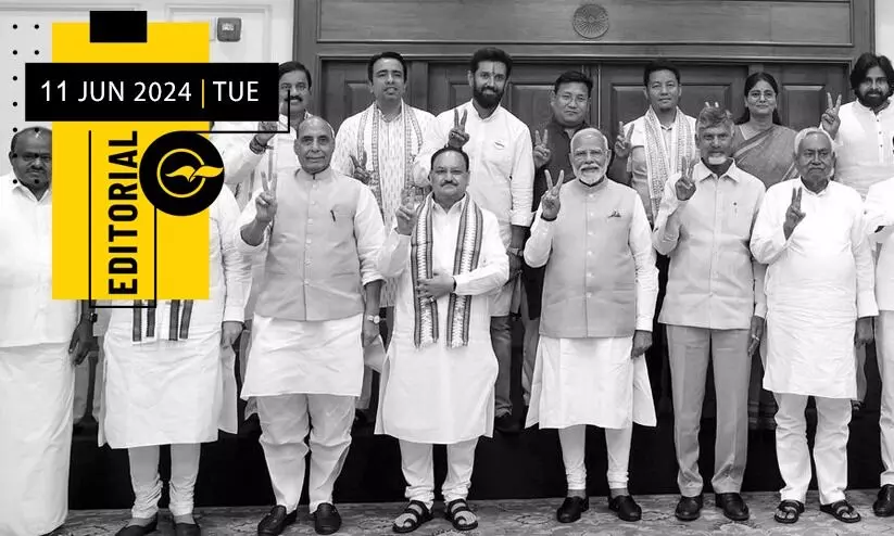 കൂട്ടുകക്ഷി സർക്കാറിനെ മോദി നയിക്കുമ്പോൾ