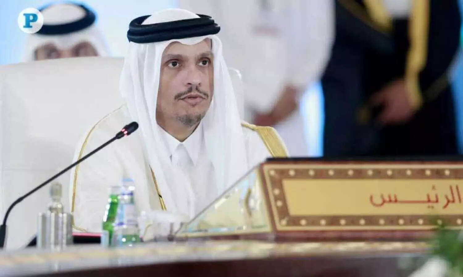Qatar Prime Minister at GCC Ministerial meeting
