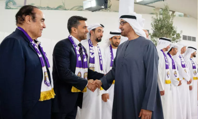 എ.​എ​ഫ്‌.​സി ചാ​മ്പ്യ​ൻ​സ് ലീ​ഗ് വി​ജ​യം: അ​ൽ ഐ​ൻ എ​ഫ്‌.​സി​ക്ക്​ പ്ര​സി​ഡ​ന്‍റി​ന്‍റെ സ്വീ​ക​ര​ണം