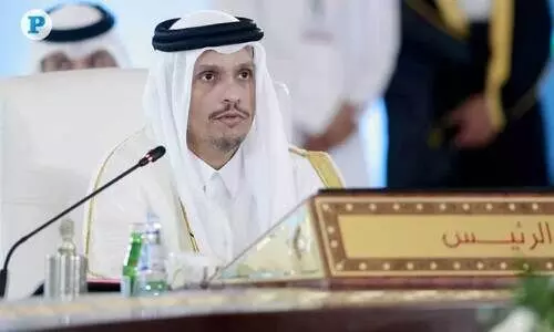 Qatar Prime Minister at GCC Ministerial meeting