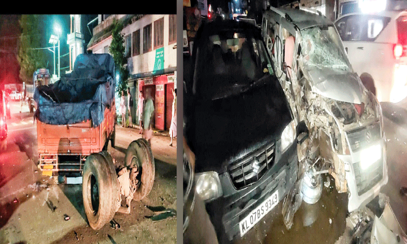 Mini lorry-car collision