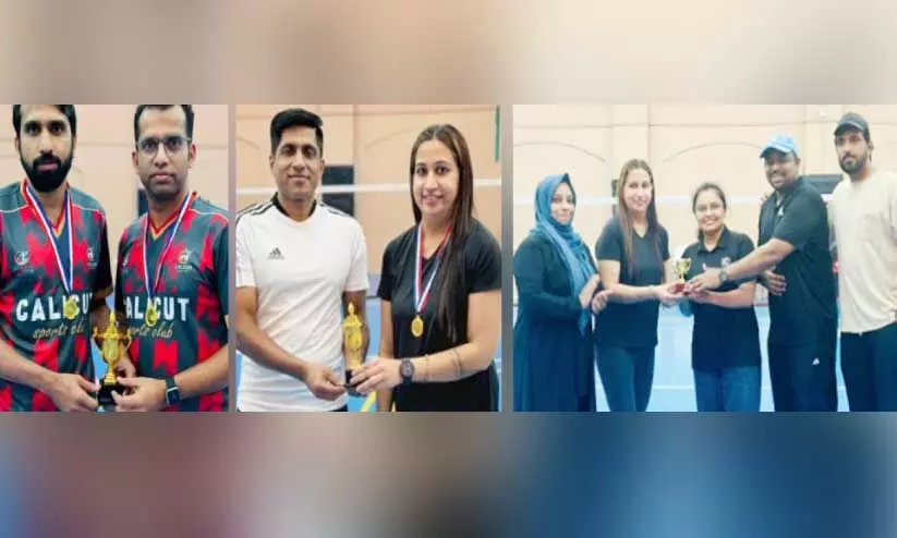 FOSA Badminton tournament winners