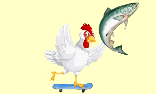 പ​റ​ന്നു​യ​ർ​ന്ന് കോ​ഴി​വി​ല,   കു​തി​ച്ചു​ചാ​ടി മ​ത്സ്യം