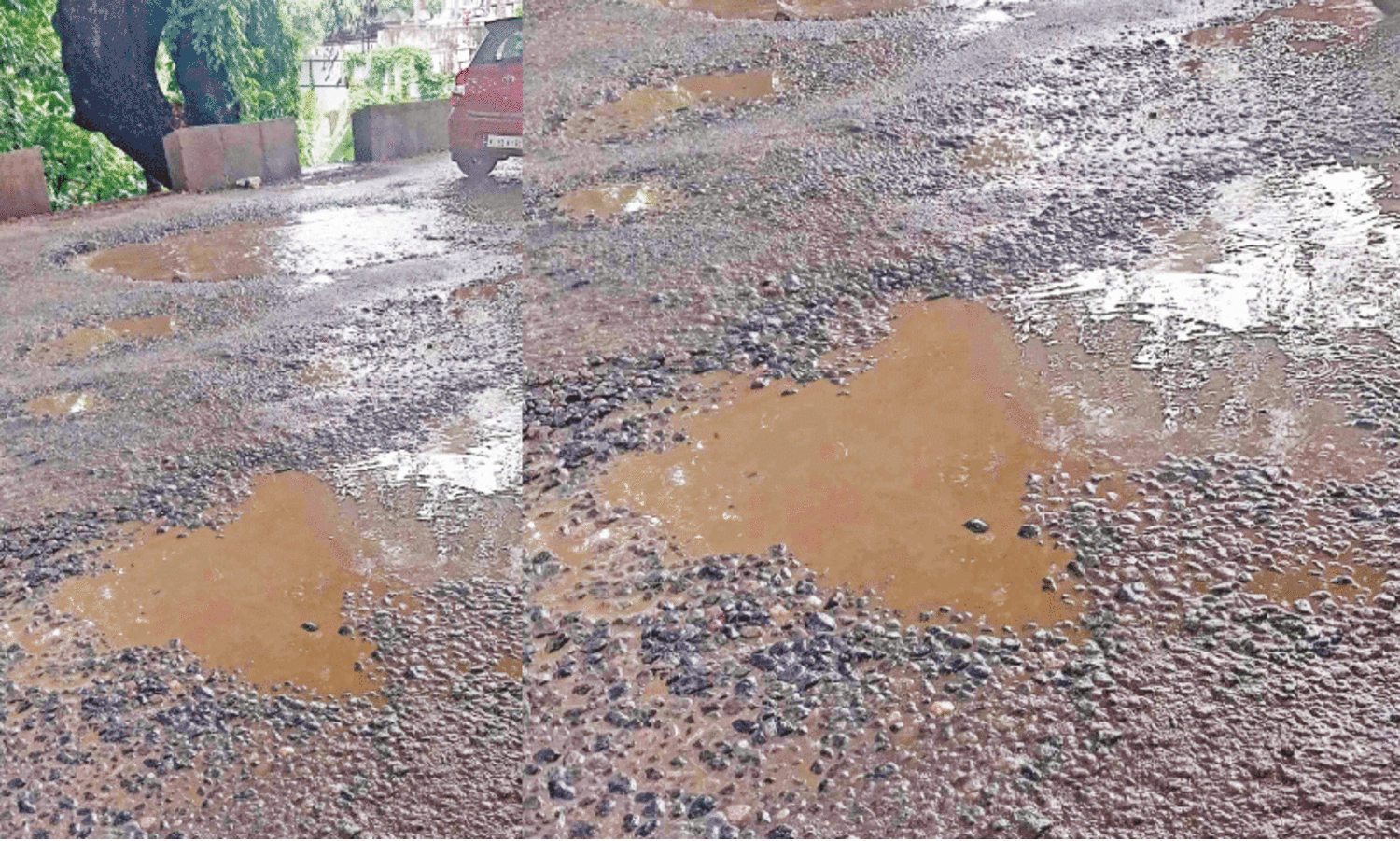 ക​രാ​ർ ന​ൽ​കി നാ​ലു​വ​ർ​ഷം ക​ഴി​ഞ്ഞി​ട്ടും പ്രവൃത്തി പൂ​ർ​ത്തി​യാ​യി​ല്ല; സം​സ്ഥാ​ന പാ​ത​യി​ൽ യാ​ത്രാ​ദു​രി​തം