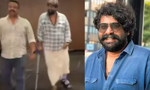 ഹെലികോപ്റ്ററിൽ നിന്ന് ചാടിയിറങ്ങുന്ന രംഗം ചിത്രീകരിക്കുന്നതിനിടെ നടൻ ജോജു ജോർജിന്‍റെ കാലിന് പരിക്ക്