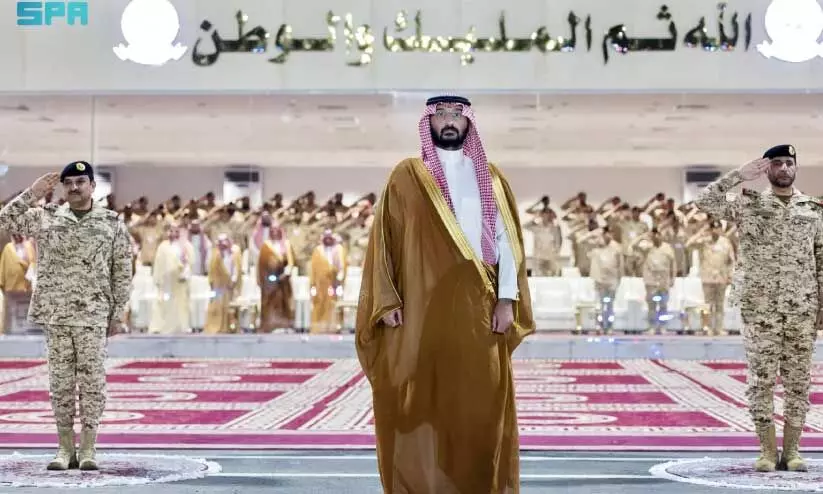 National Guard Minister Ameer Abdullah Bin Bandar Bin Abdul Aziz Examining hajj safety measures