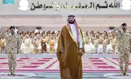 National Guard Minister Ameer Abdullah Bin Bandar Bin Abdul Aziz Examining hajj safety measures National Guard Minister Ameer Abdullah Bin Bandar Bin Abdul Aziz Examining hajj safety measures