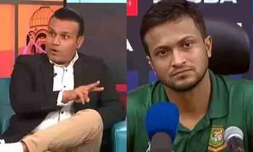 ഷാകിബ് തന്റെ പ്രകടനത്തിൽ ലജ്ജിക്കുകയും വിരമിക്കുകയും വേണമെന്ന് സെവാഗ്; ടീമിനെ വിജയത്തിലെത്തിച്ച് ബംഗ്ലാദേശ് താരത്തിന്റെ പ്രതികരണം ഇങ്ങനെ...