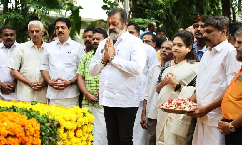 Suresh Gopi at Murali Mandiram