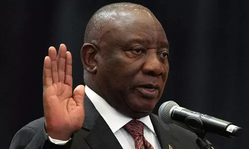 സി​റി​ൽ റാ​മ​ഫോ​സ വീ​ണ്ടും ദ​ക്ഷി​ണാ​ഫ്രി​ക്ക​ൻ പ്ര​സി​ഡ​ന്റ്