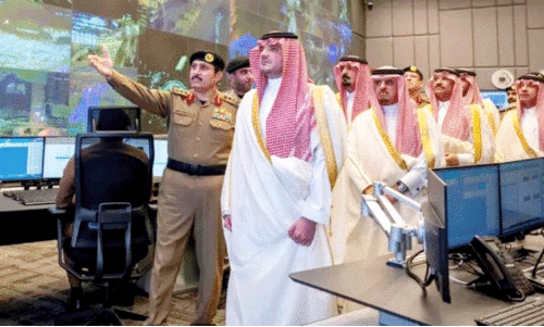 Home Minister and Supreme hajj committee chairman checking hajj security measures