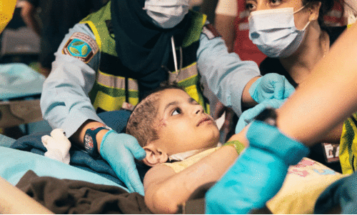 Palestinian children brought to Qatar for treatment