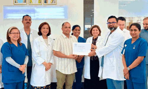 കൈ​ൻ​ഡ്നെ​സ്​ ബ്ല​ഡ് ഡൊ​ണേ​ഷ​ൻ ടീ​മി​ന്​ പ്ര​ശം​സാ​പ​ത്രം