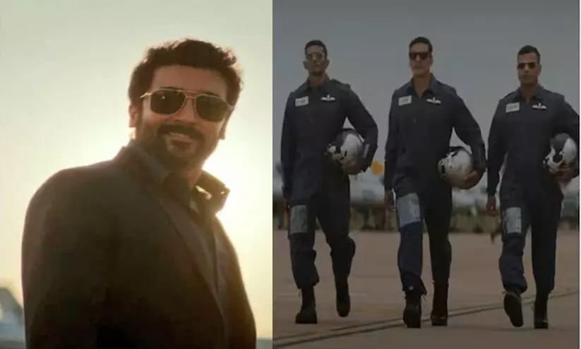 അതിഥി വേഷത്തിൽ സൂര്യ; അക്ഷയ് കുമാറിന്റെ സൂററൈ പോട്ര്, സർഫിറാ  ട്രെയിലർ