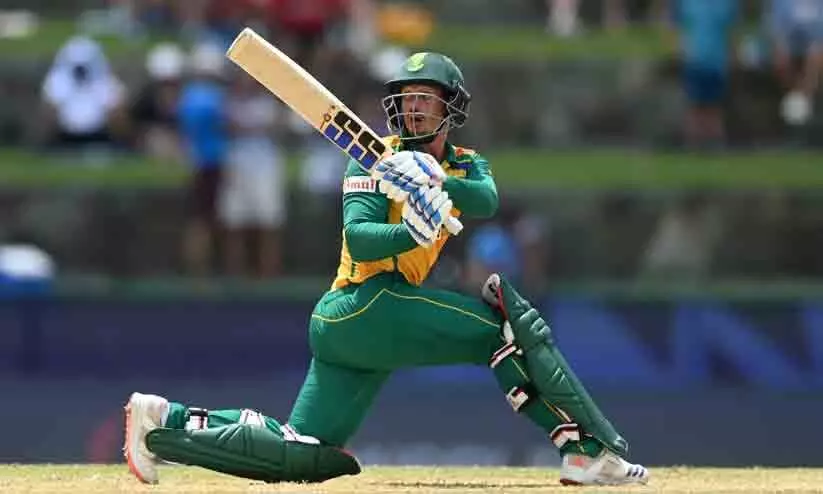 ഡികോക്കിന് അർധസെഞ്ച്വറി; ദക്ഷിണാഫ്രിക്കക്കെതിരെ യു.എസിന് 195 റൺസ് വിജയലക്ഷ്യം ഡികോക്കിന് അർധസെഞ്ച്വറി; ദക്ഷിണാഫ്രിക്കക്കെതിരെ യു.എസിന് 195 റൺസ് വിജയലക്ഷ്യം