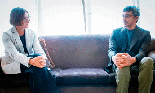 International Red Cross head and Sheikh Abdullah held a meeting