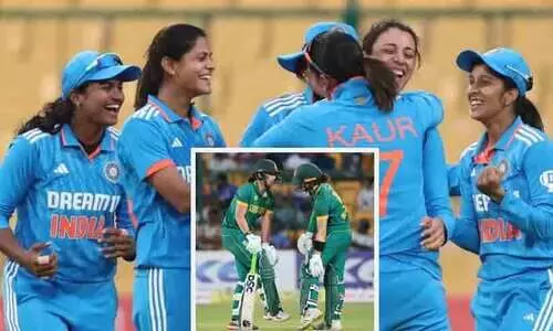 അടി, തിരിച്ചടി; നാല് റൺസ് ജയത്തോടെ ദക്ഷിണാഫ്രിക്കക്കെതിരെ പരമ്പര സ്വന്തമാക്കി ഇന്ത്യൻ വനിതകൾ