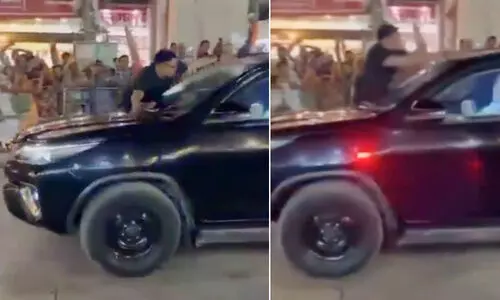 Slipper hurled at PM Modi’s Car