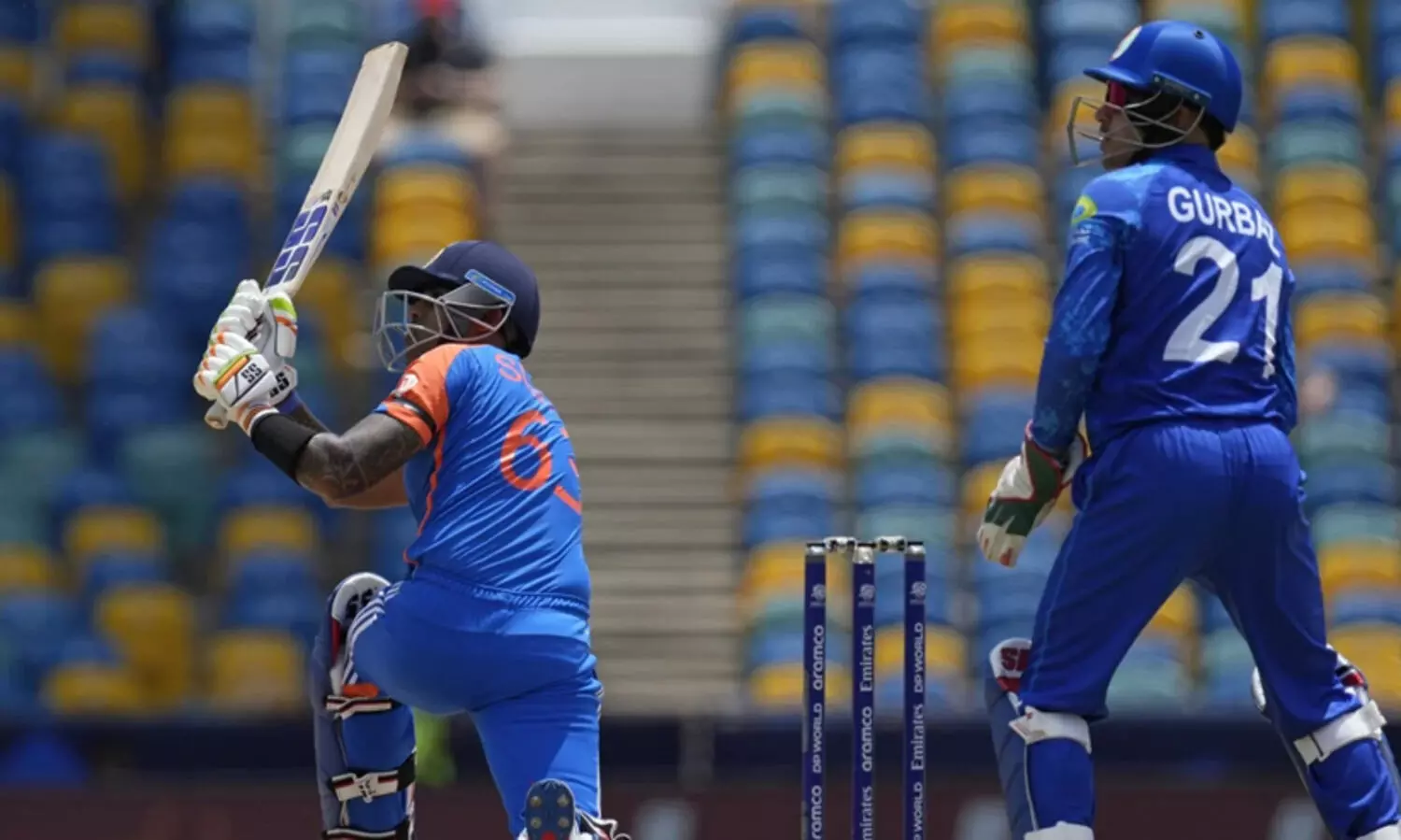 സൂര്യയുടെ അർധസെഞ്ച്വറിയിൽ പിടിച്ചുകയറി ഇന്ത്യ; അഫ്ഗാന് 182 റൺസ് വിജയലക്ഷ്യം