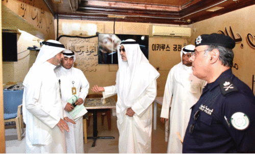 Minister Sheikh Fahad Yusuf Saud visits Assabah Apartments