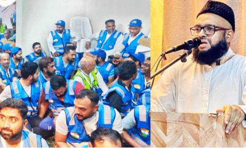 സേ​വ​ന​ത്തി​െൻറ മാ​ധു​ര്യം നെ​ഞ്ചേ​റ്റി ത​നി​മ വ​ള​ൻ​റി​യ​ർ​മാ​ർ മി​ന​യി​ൽ​നി​ന്ന് മ​ട​ങ്ങി