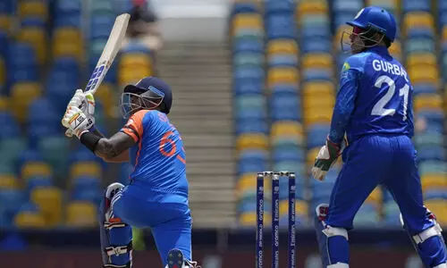 സൂര്യയുടെ അർധസെഞ്ച്വറിയിൽ പിടിച്ചുകയറി ഇന്ത്യ; അഫ്ഗാന് 182 റൺസ് വിജയലക്ഷ്യം