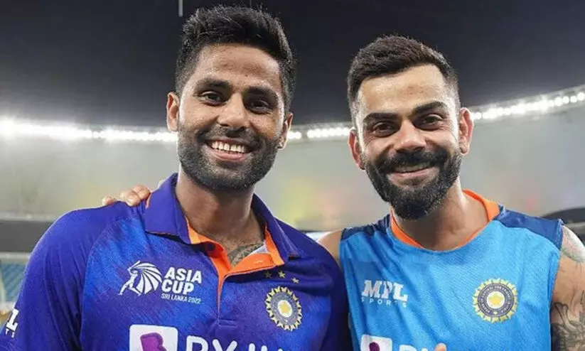 കോഹ്ലിക്കൊപ്പമെത്താൻ സൂര്യക്ക് വേണ്ടിവന്നത് പകുതി മത്സരങ്ങൾ; ലോകറെക്കോഡ് പങ്കിട്ട് ഇന്ത്യൻ താരങ്ങൾ കോഹ്ലിക്കൊപ്പമെത്താൻ സൂര്യക്ക് വേണ്ടിവന്നത് പകുതി മത്സരങ്ങൾ; ലോകറെക്കോഡ് പങ്കിട്ട് ഇന്ത്യൻ താരങ്ങൾ