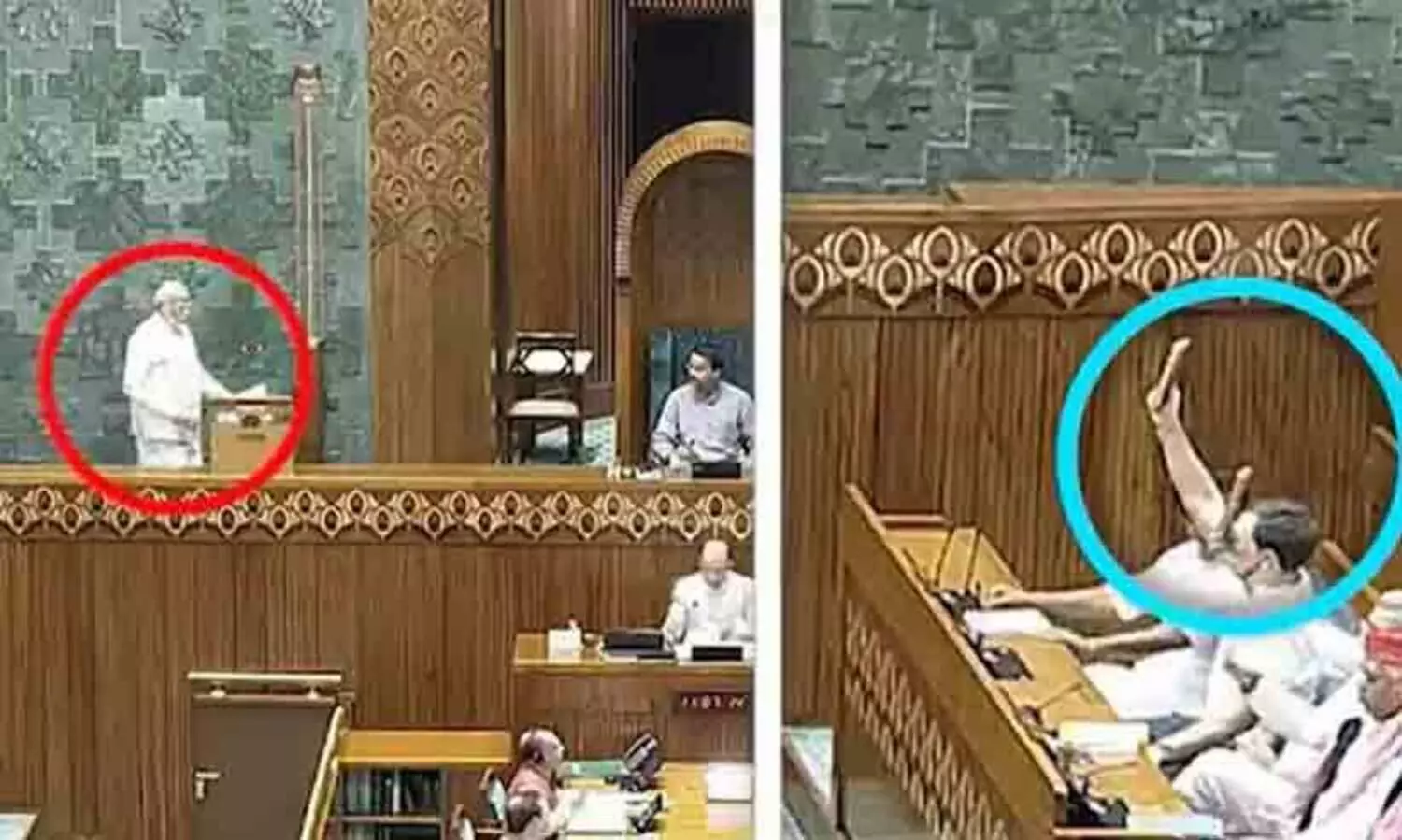 പ്രതിപക്ഷം ഒറ്റക്കെട്ട്; മോദി സത്യപ്രതിജ്ഞ ചെയ്യുമ്പോൾ ഭരണഘടന ഉയർത്തിപ്പിടിച്ച് രാഹുലും സംഘവും പാർലമെന്റിൽ -വിഡിയോ