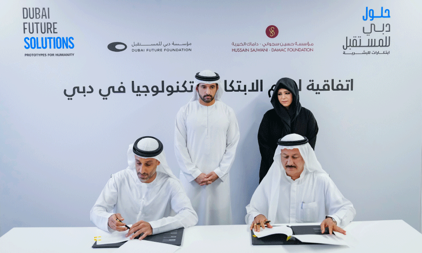 In the cooperation agreement  Signed by Dubai Future Foundation and Hussain Zajwanis Damak Foundation doing