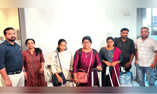 Relatives of the injured in Kuwait