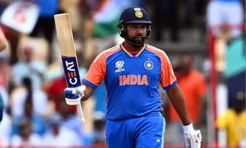 സെന്‍റ് ലൂസിയയിൽ ഹിറ്റ്മാൻ ഷോ, 41 പന്തിൽ 92; ആസ്ട്രേലിയക്ക് 206 റൺസ് വിജയലക്ഷ്യം