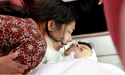 ജിജോ സെബാസ്റ്റ്യന് കണ്ണീരോടെ യാത്രാമൊഴി