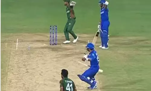 ഡബ്ളിനായി ഓടിയില്ല; സഹതാരത്തിനുനേരെ ബാറ്റ് എറിഞ്ഞ് അഫ്ഗാൻ നായകന്‍റെ രോഷപ്രകടനം -വിഡിയോ വൈറൽ