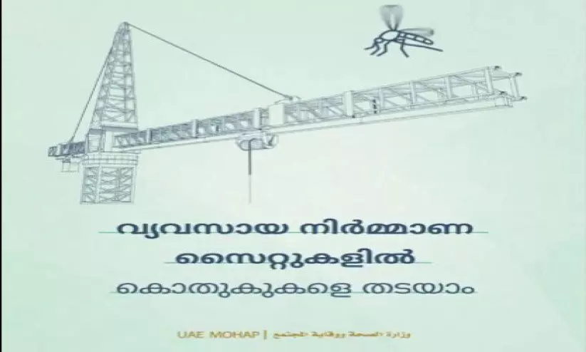 ഡെ​ങ്കി​പ്പ​നി: മ​ല​യാ​ള​ത്തി​ൽ ബോ​ധ​വ​ത്ക​ര​ണ​വു​മാ​യി യു.​എ.​ഇ ആ​രോ​ഗ്യ മ​ന്ത്രാ​ല​യം