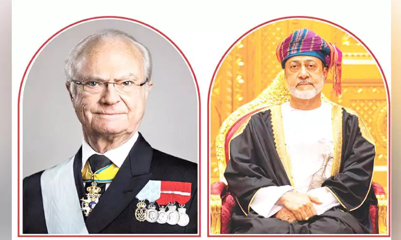 പൗരൻമാരെ മോചിപ്പിക്കാൻ മധ്യസ്ഥത; സുൽത്താന് നന്ദി അറിയിച്ച് സ്വീഡൻ രാജാവ് പൗരൻമാരെ മോചിപ്പിക്കാൻ മധ്യസ്ഥത; സുൽത്താന് നന്ദി അറിയിച്ച് സ്വീഡൻ രാജാവ്