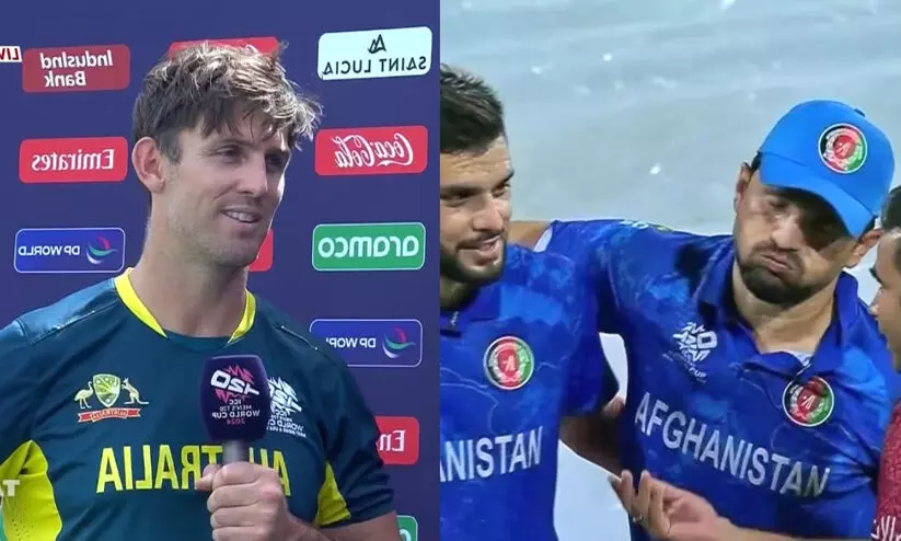 രസകരമായ നിമിഷം; നായിബിന്റെ പരിക്കിൽ പ്രതികരണവുമായി മിച്ചൽ മാർഷ് രസകരമായ നിമിഷം; നായിബിന്റെ പരിക്കിൽ പ്രതികരണവുമായി മിച്ചൽ മാർഷ്