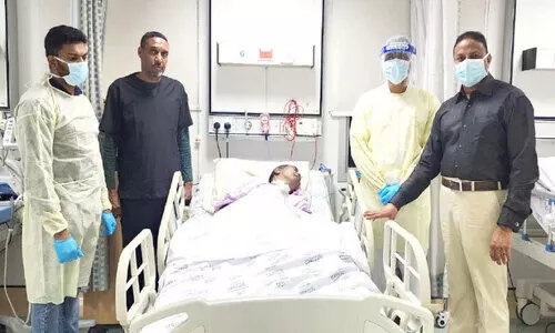 ശ​യ്യാ​വ​ലം​ബി​യാ​യ പ്ര​വാ​സി​യെ നാ​ട്ടി​ലെ​ത്തി​ച്ചു