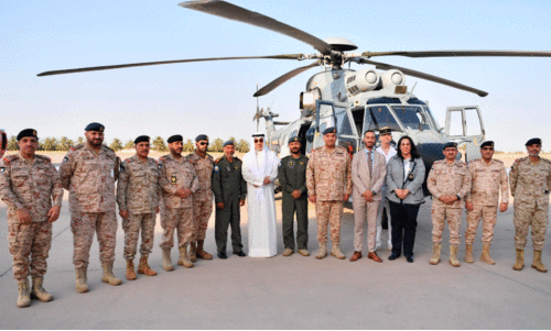 handover ceremony of helicopters