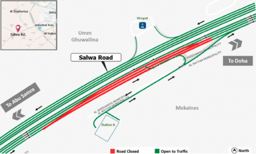സ​ൽ​വ റോ​ഡ് ജൂ​ൺ 28 മു​ത​ൽ ജൂ​ലൈ ഒ​ന്നു​വ​രെ​ അ​ട​ച്ചി​ടും