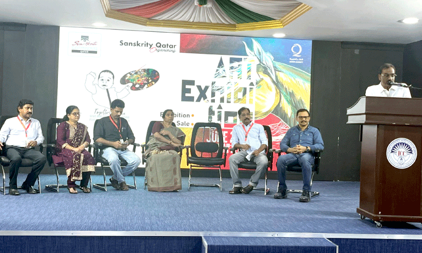 Samskriti Qatar Painting Exhibition inauguration
