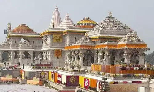 അയോധ്യ ക്ഷേത്രത്തിലെ ചോർച്ച; ആറു ഉദ്യോഗസ്ഥരെ സസ്പെൻഡ് ചെയ്തു