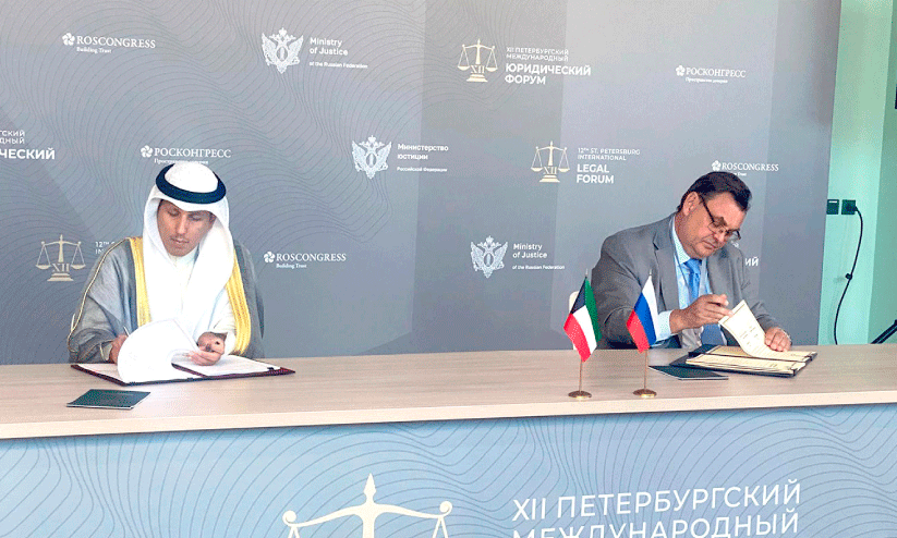 Kuwait-Russia agreement sign
