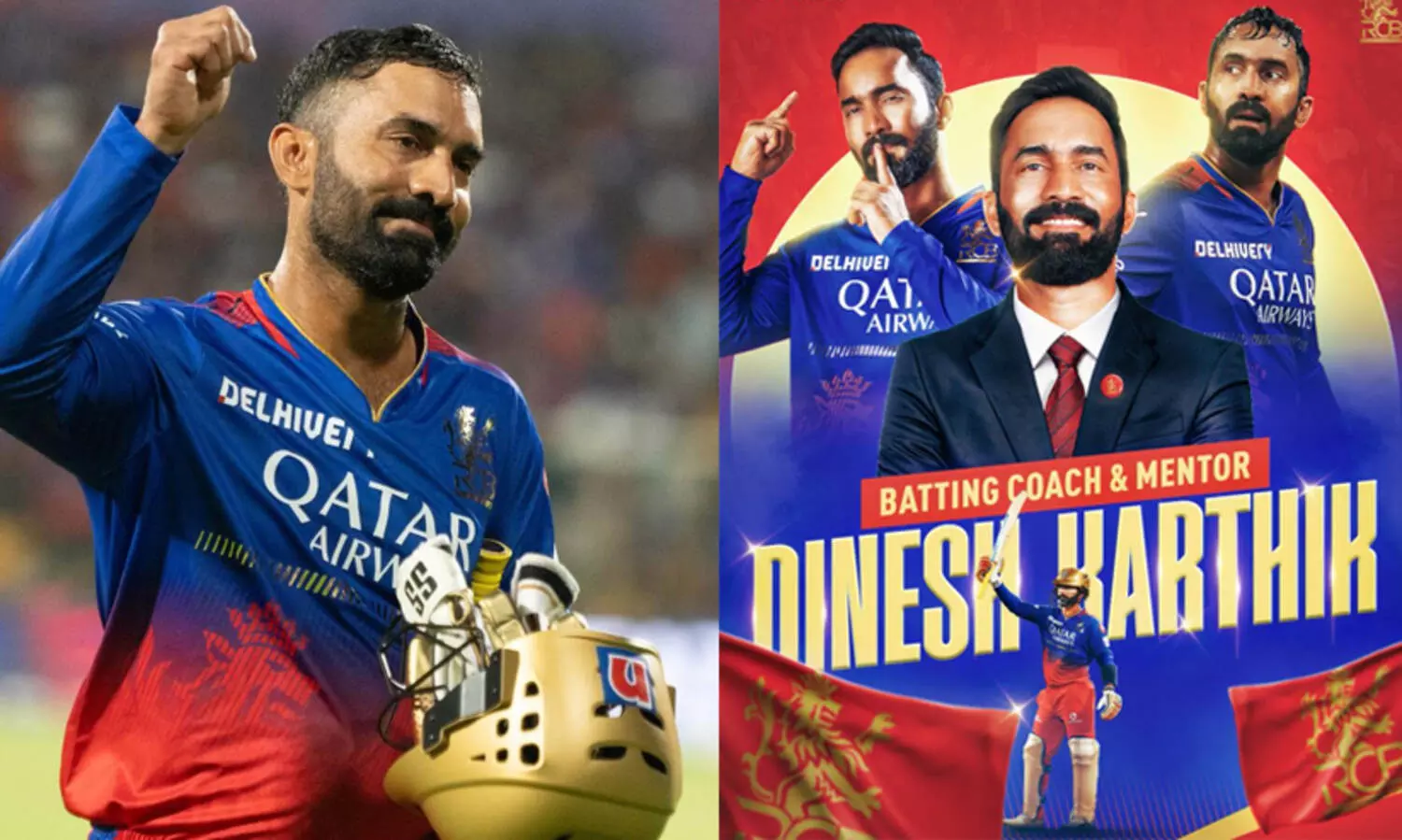 ആർ.സി.ബിക്കൊപ്പം ഡി.കെക്ക് പുതുദൗത്യം; ഇനി ബാറ്റിങ് കോച്ചും മെന്ററും