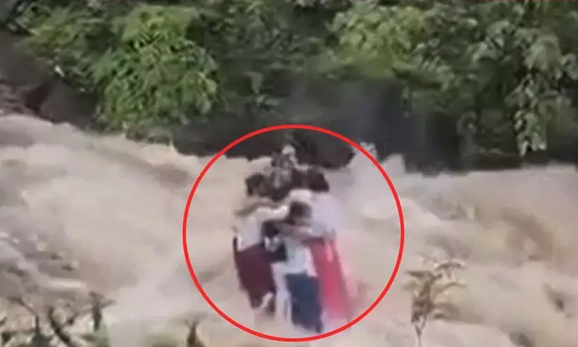 Swollen Waterfall Near Mumbai Swollen Waterfall Near Mumbai