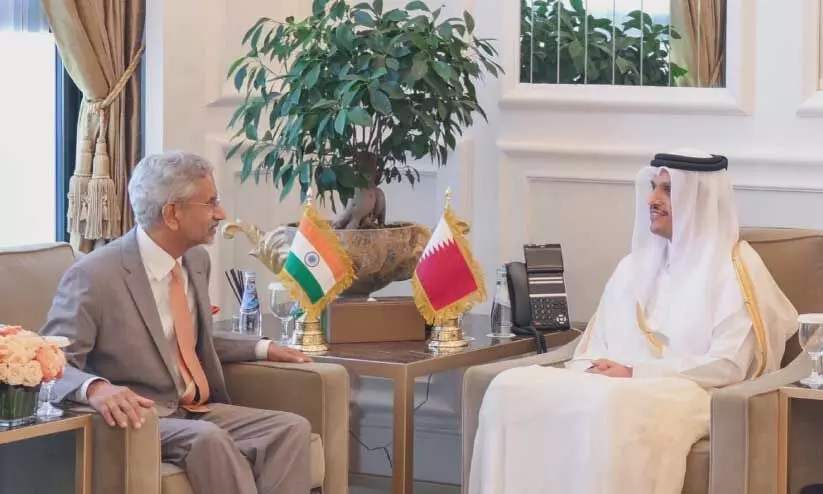Central Foreign Minister Dr. S. Jaishankar held meeting with Qatar PM