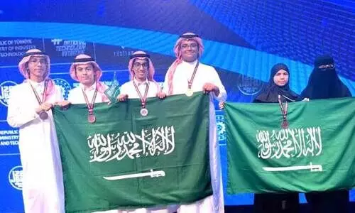 Junior Mathematical Olympiad winners Saudi team