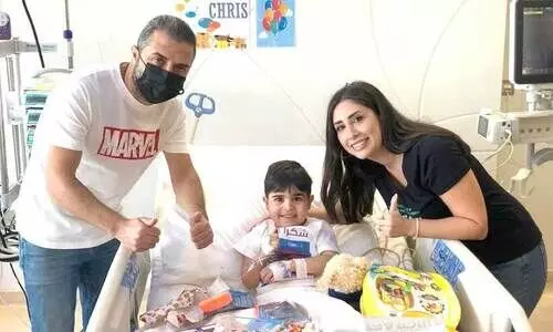 Lebanese child in Qatar