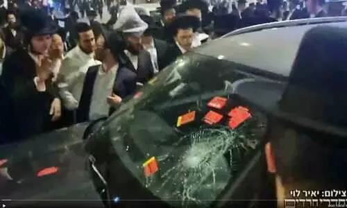 ഇസ്രായേൽ മന്ത്രിയെ തീവ്രജൂതവിഭാഗം കാർ തടഞ്ഞ് ആക്രമിച്ചു; നിർബന്ധിത സൈനിക റിക്രൂട്ട്മെന്റിനെതിരെ പ്രതിഷേധം ശക്തം