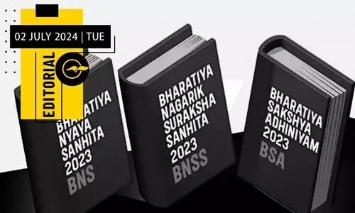 പു​തി​യ നി​യ​മ​സം​ഹി​ത നി​ല​വി​ൽ വ​രു​മ്പോ​ൾ